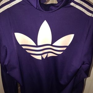 Purple & Silver Adidas Jacket